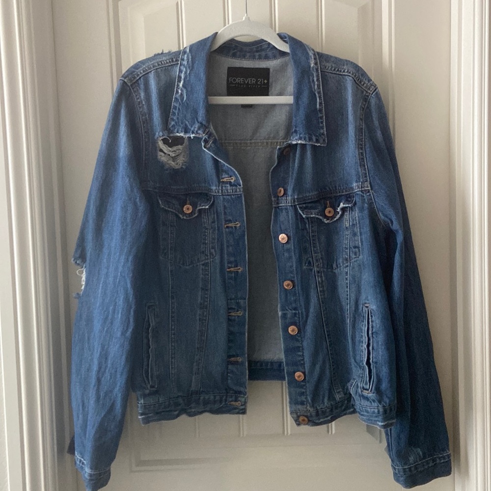 Distressed Jean Jacket